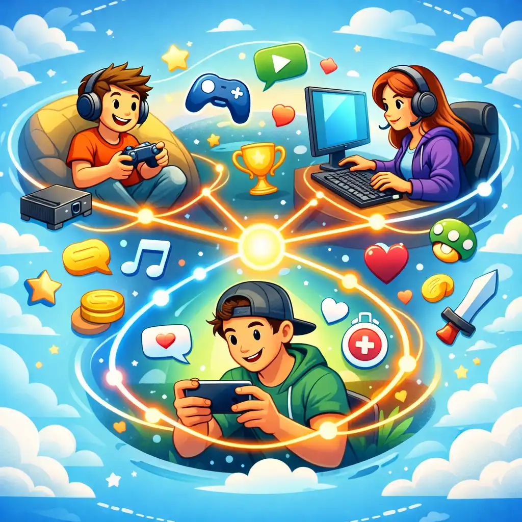 Ilustracja graczy